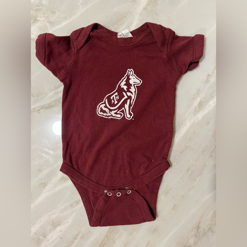 Texas A&M Aggies Reveille Baby one piece